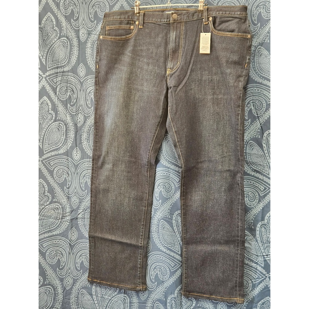Lands' End Men's Straight Fit Stretch Denim Jeans Faded Fathom 42x32 NWT